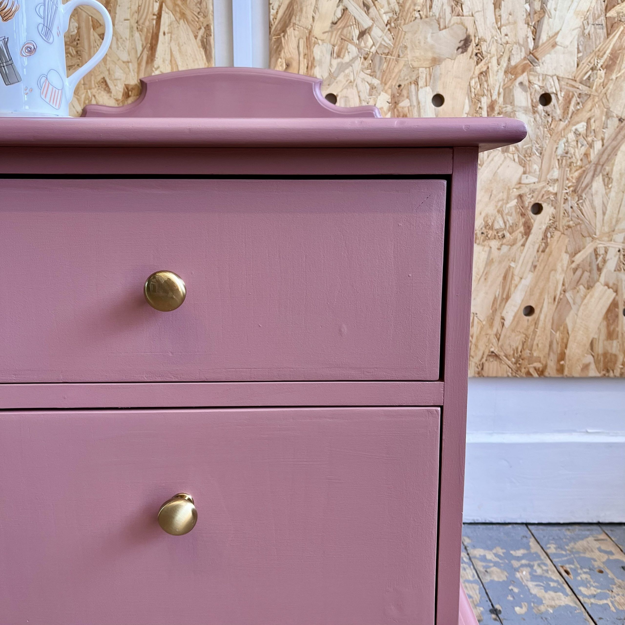 'Loui' Upcycled Pink Set of Drawers - Image 3
