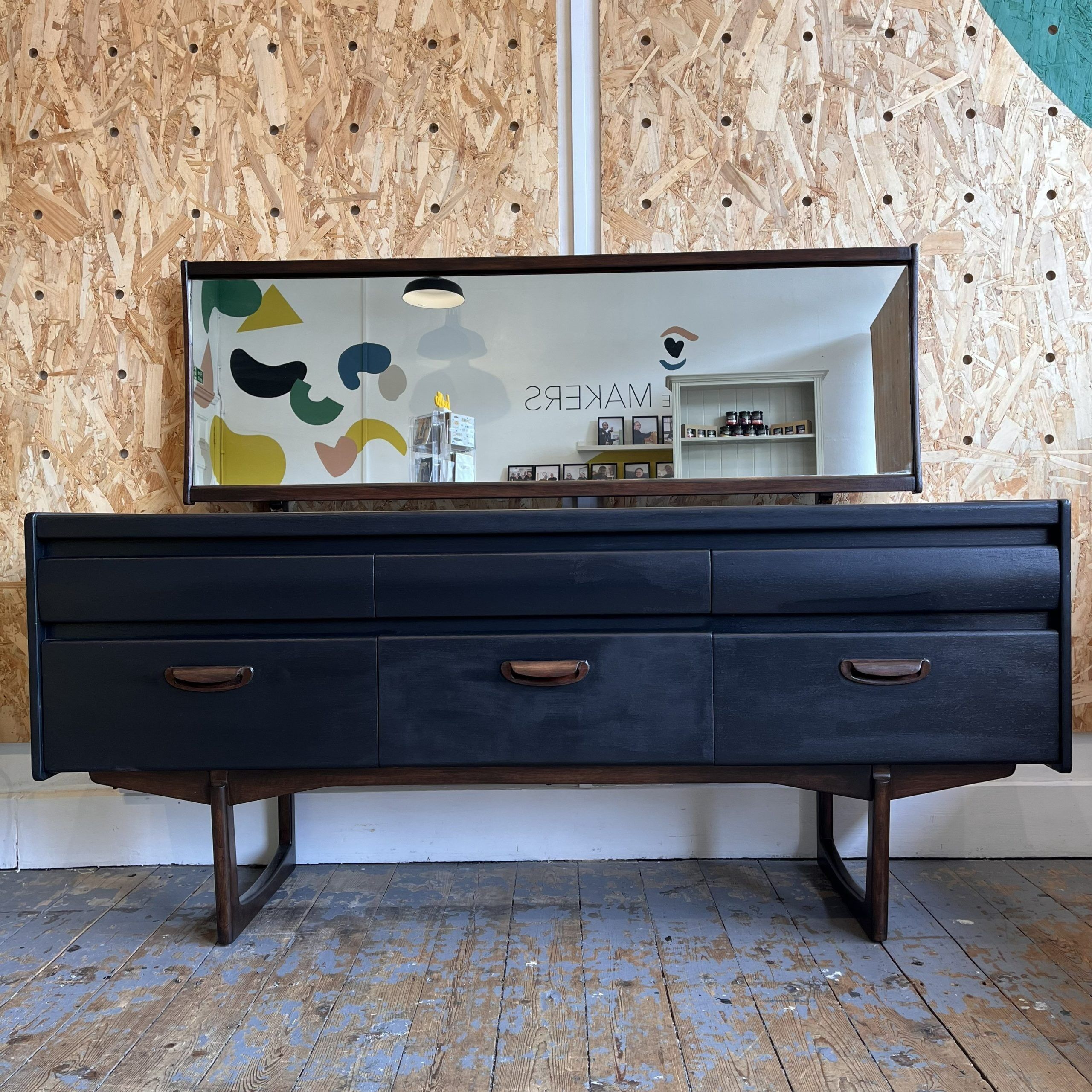 upcycled midcentury dressing table