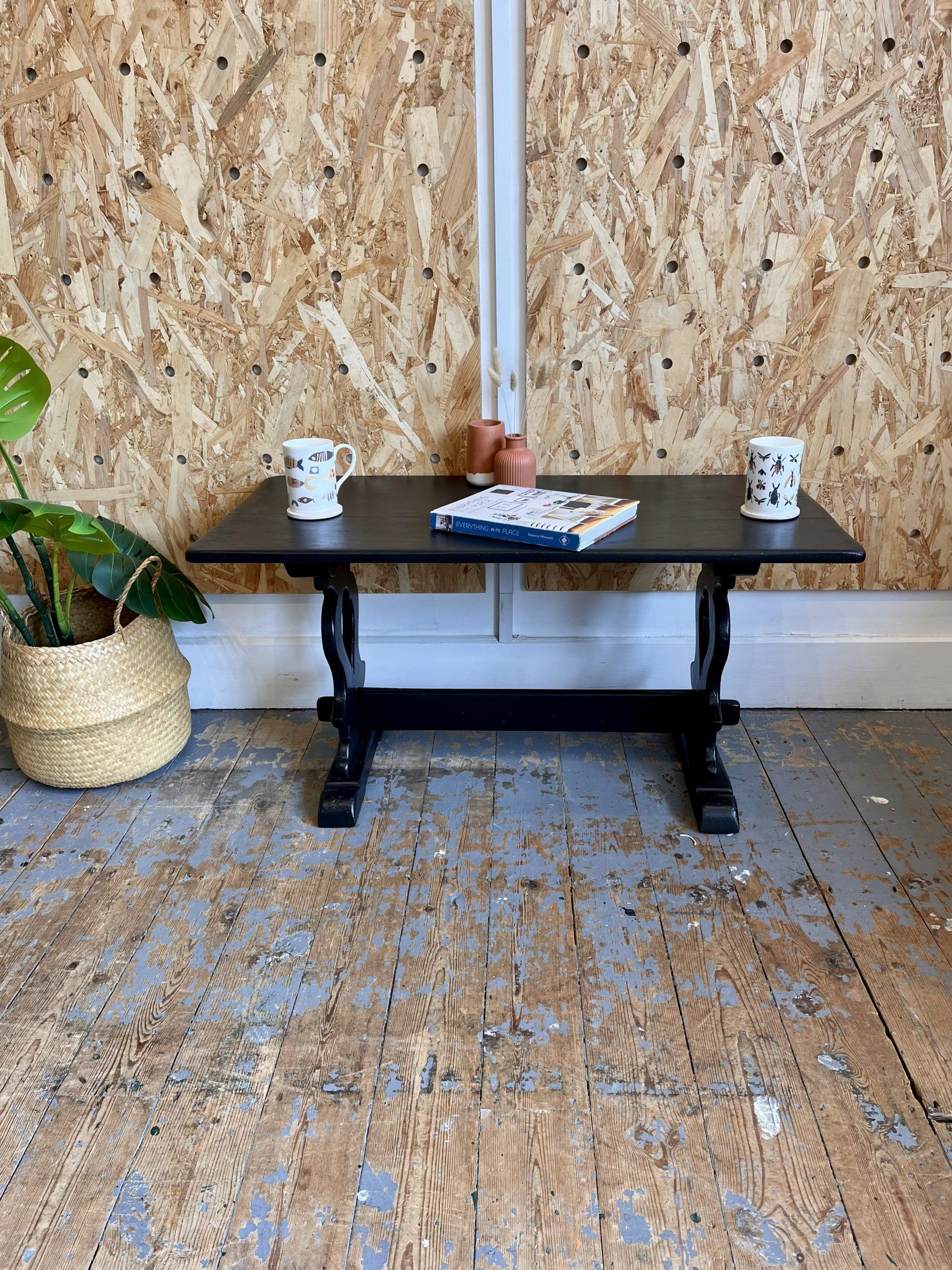 'Rebecca' Upcycled Black coffee Table - Image 3