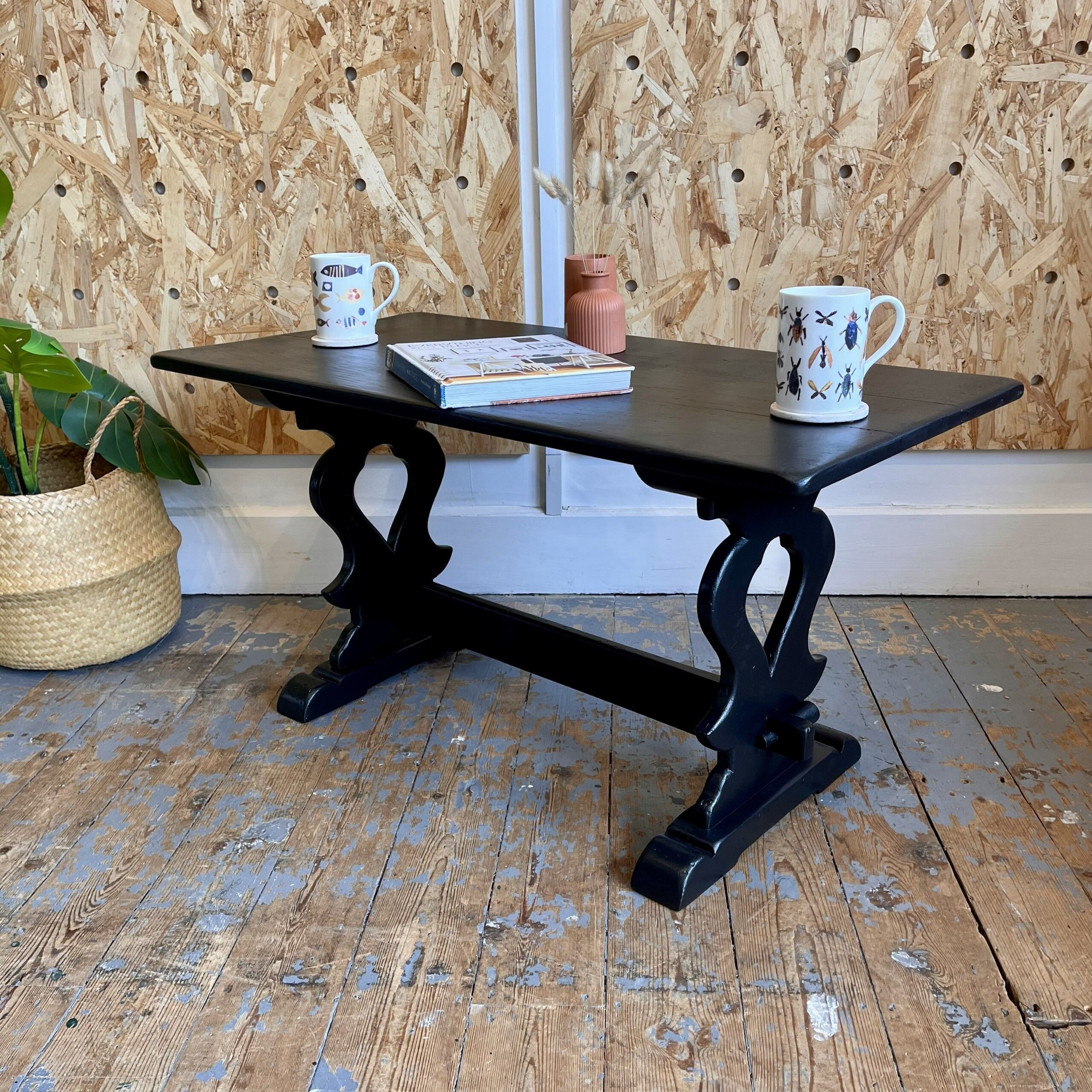 'Rebecca' Upcycled Black coffee Table