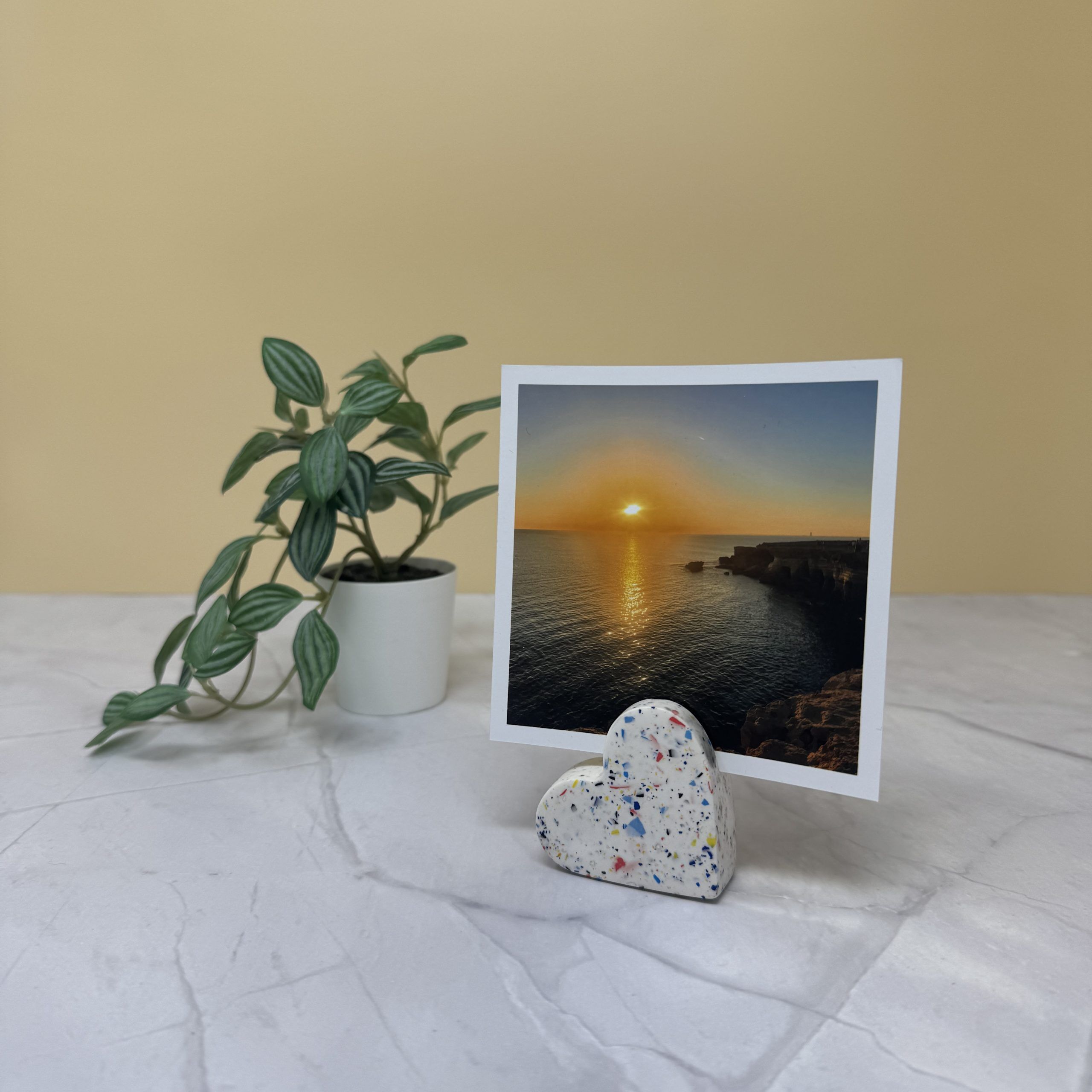 Handmade Heart-Shaped Photo Holder - Image 3