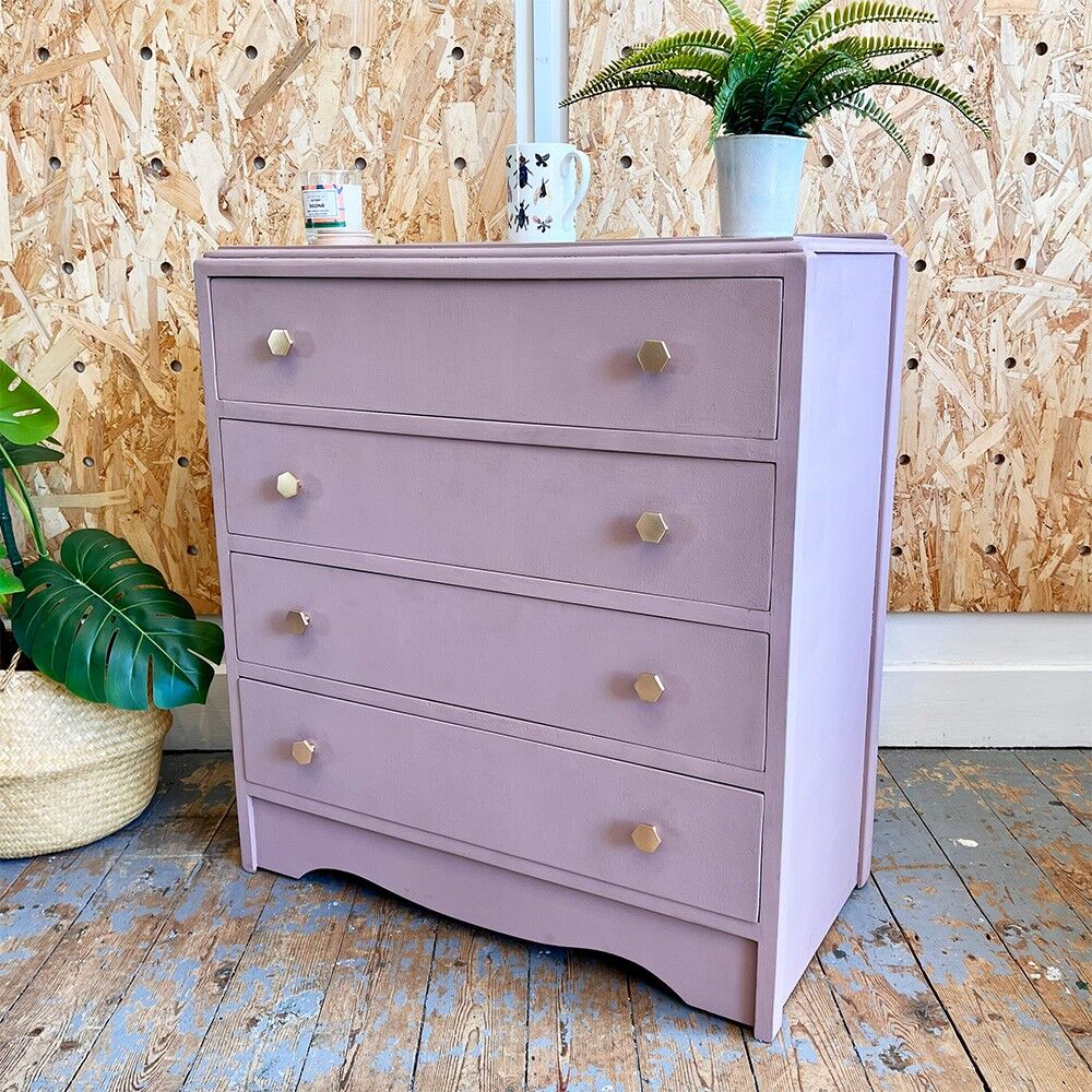 'Maisy' Upcycled Pink Chest of Drawers