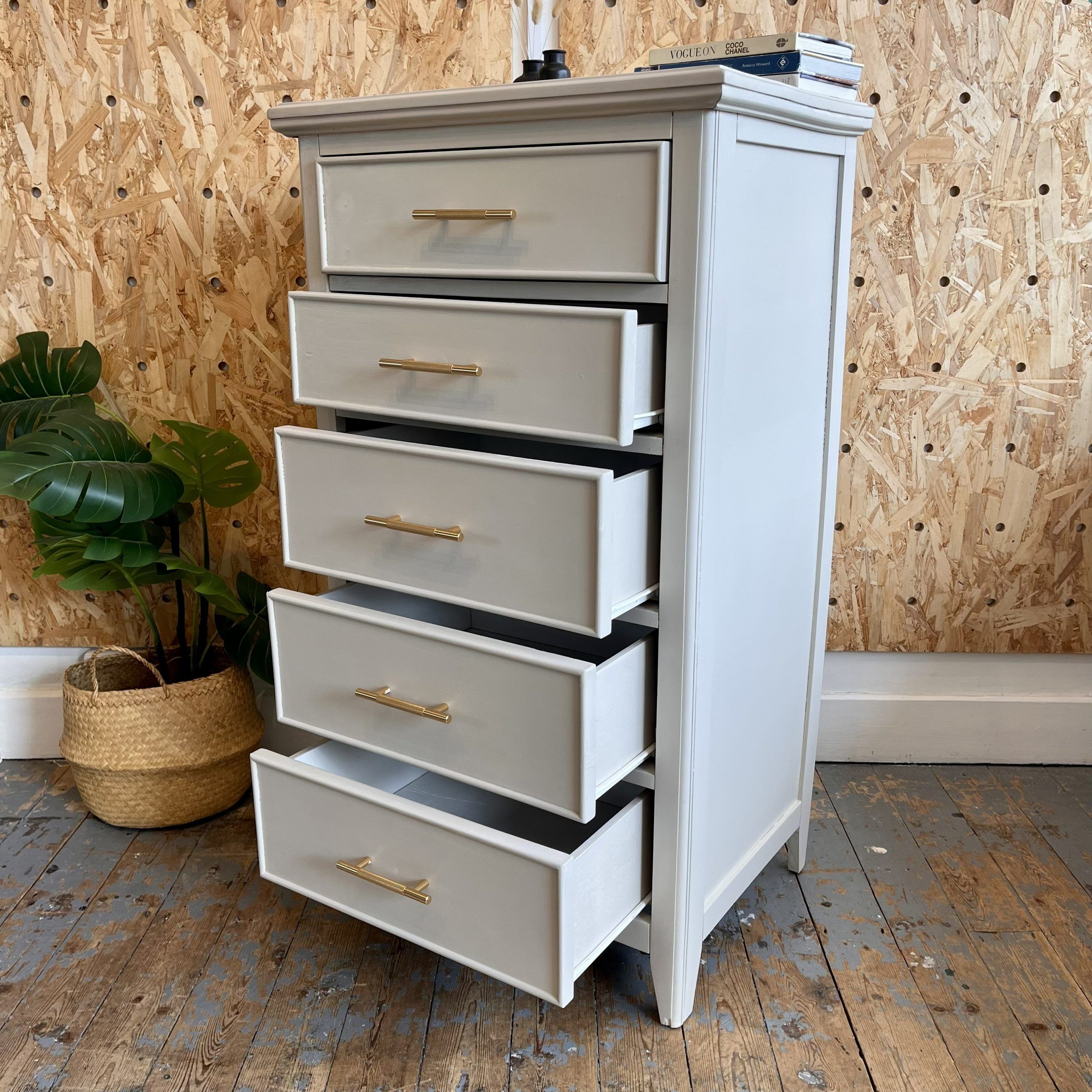 'Jessica' Upcycled Stone Chest of Drawers - Image 4