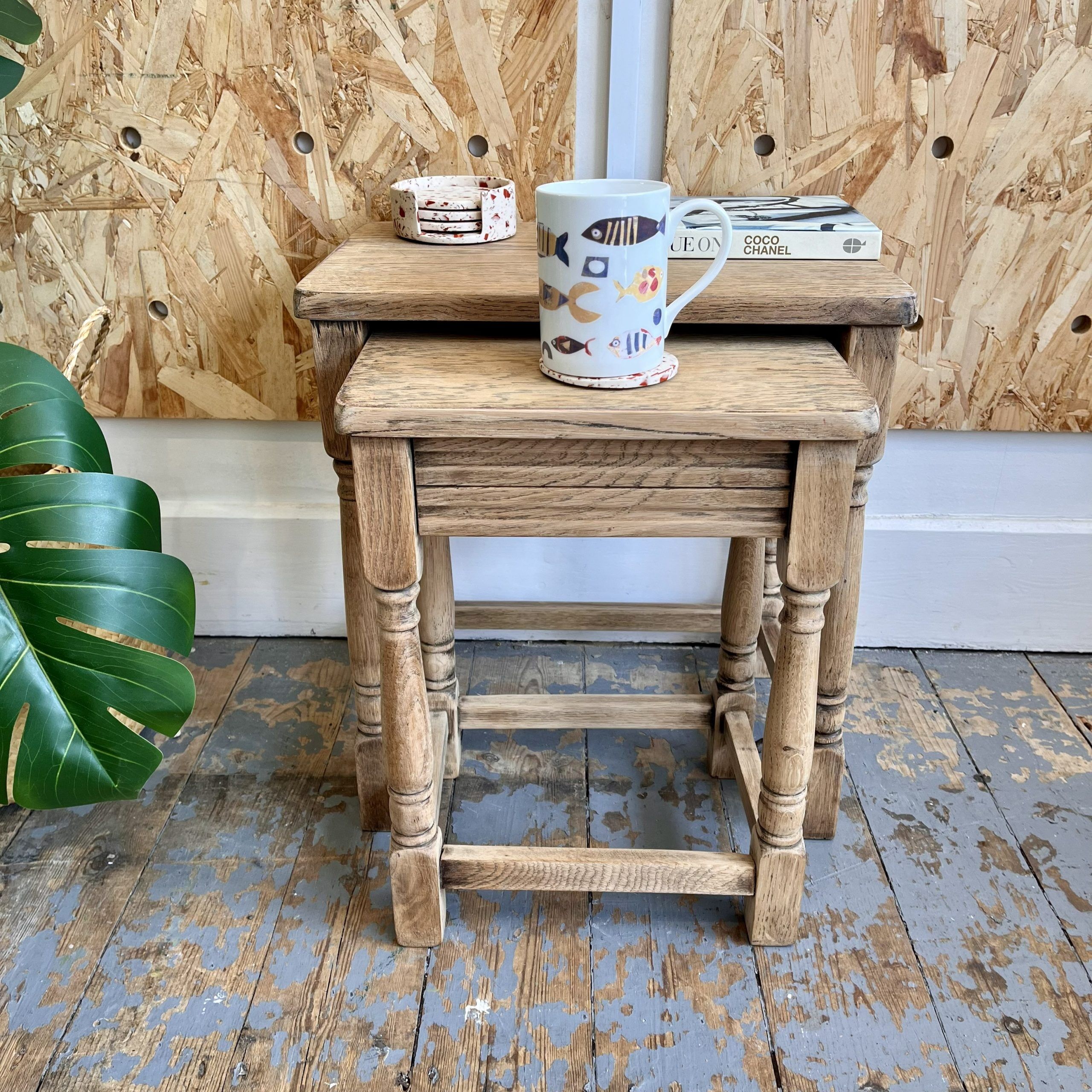 'Zoe' Upcycled Nest of Tables - Image 2