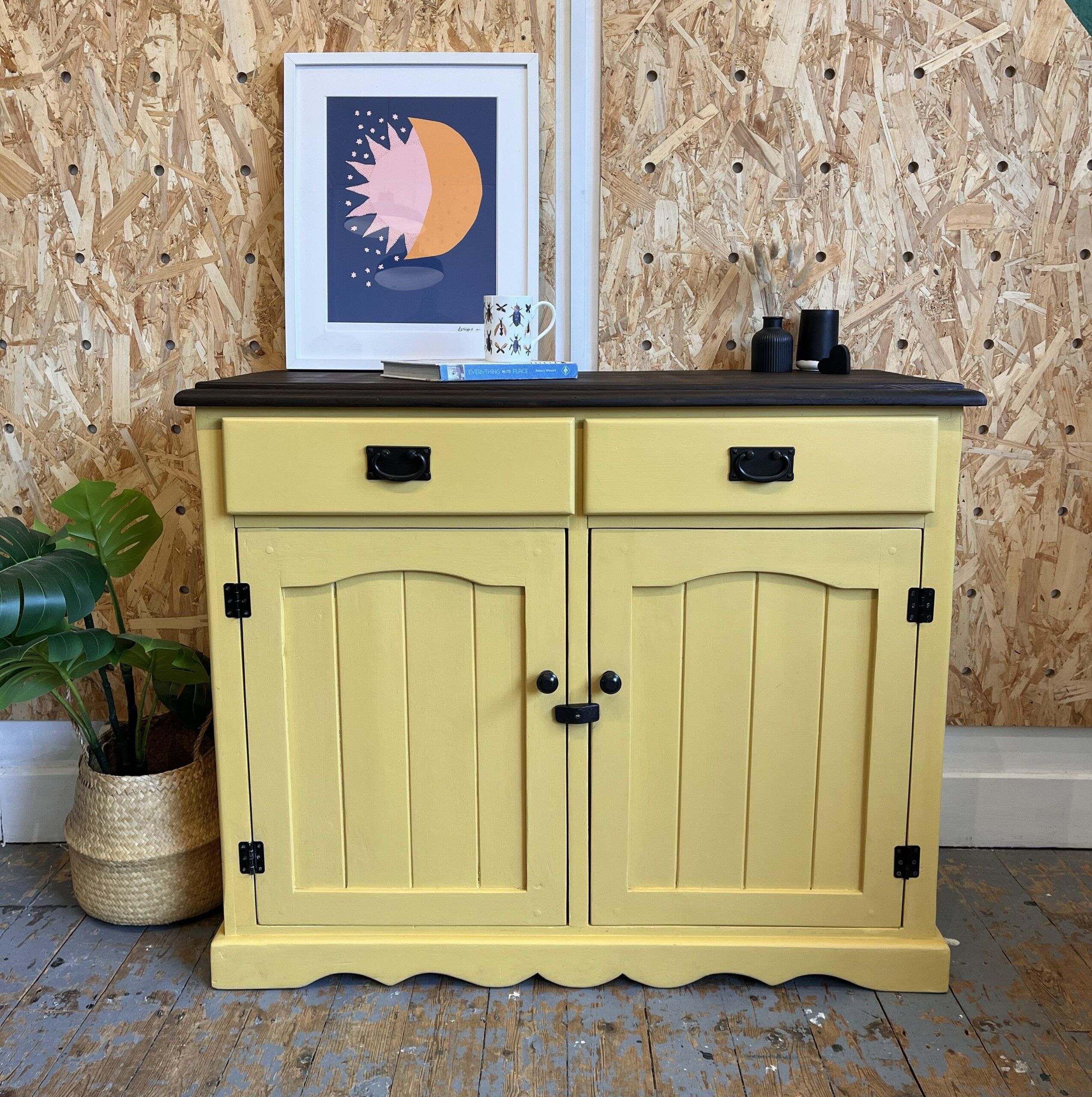 'Betty' Upcycled Mustard Sideboard