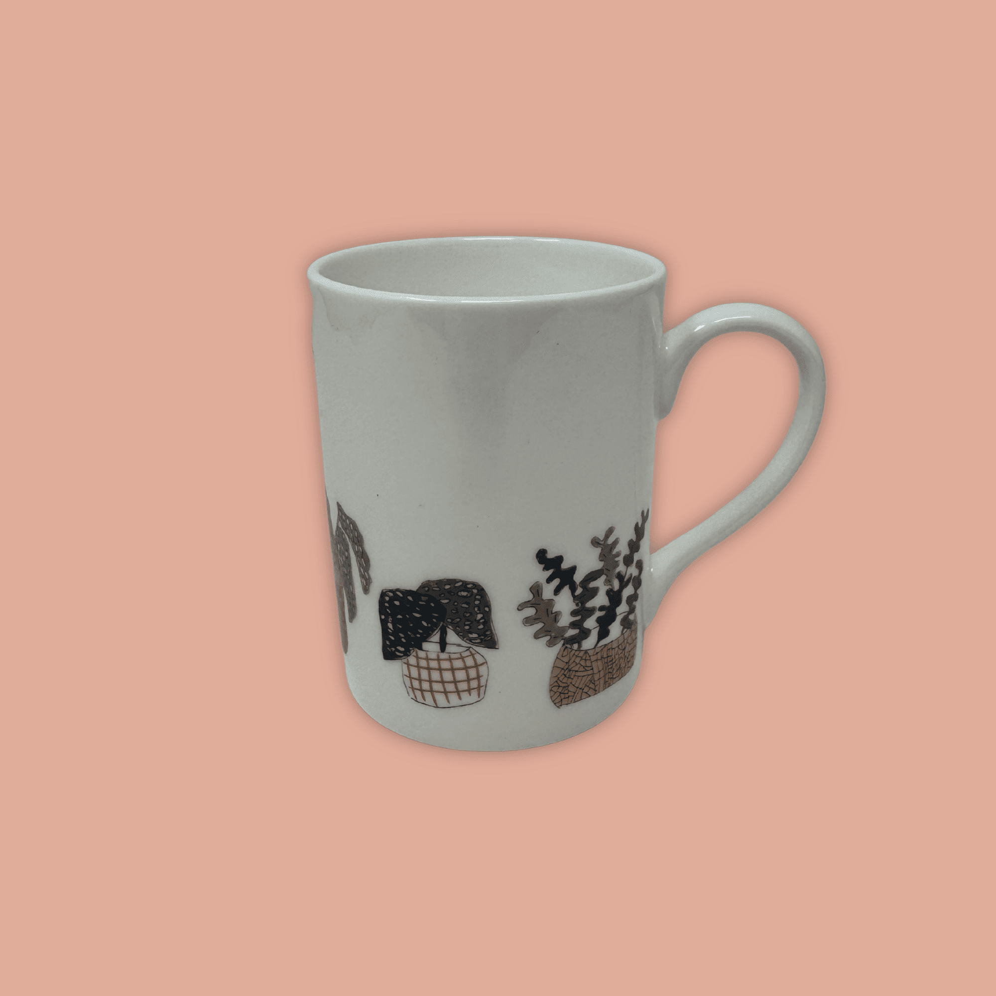 'Plant' Print Fine Bone China Mug - Image 2