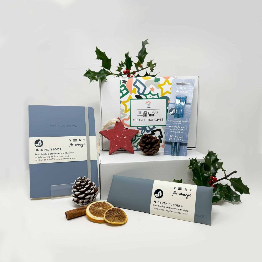 Corporate eco-friendly Christmas Stationery Set