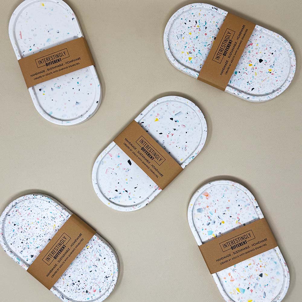 Handmade Confetti Terrazzo Oval Dish - Image 3