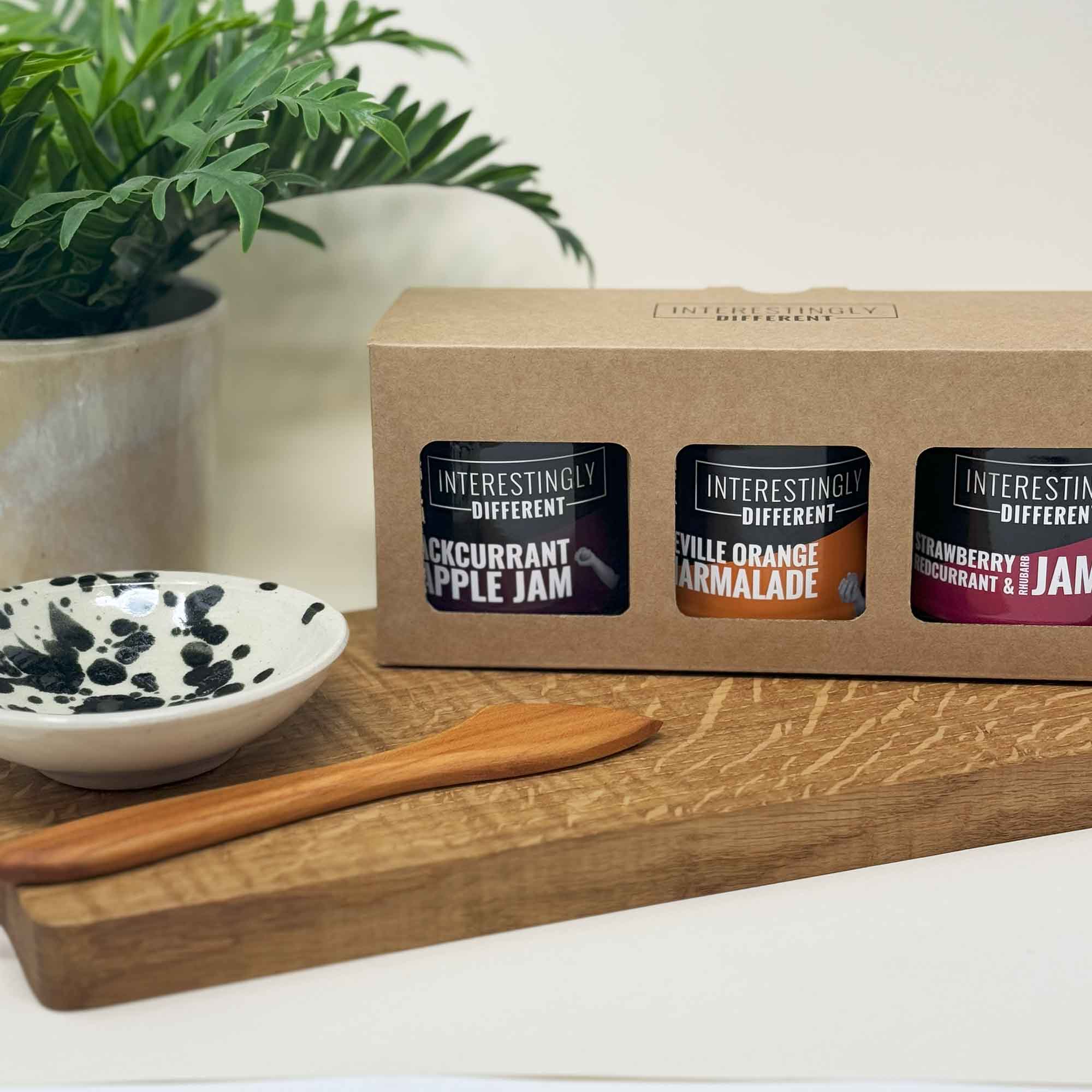 box of artisan jams interestingly different
