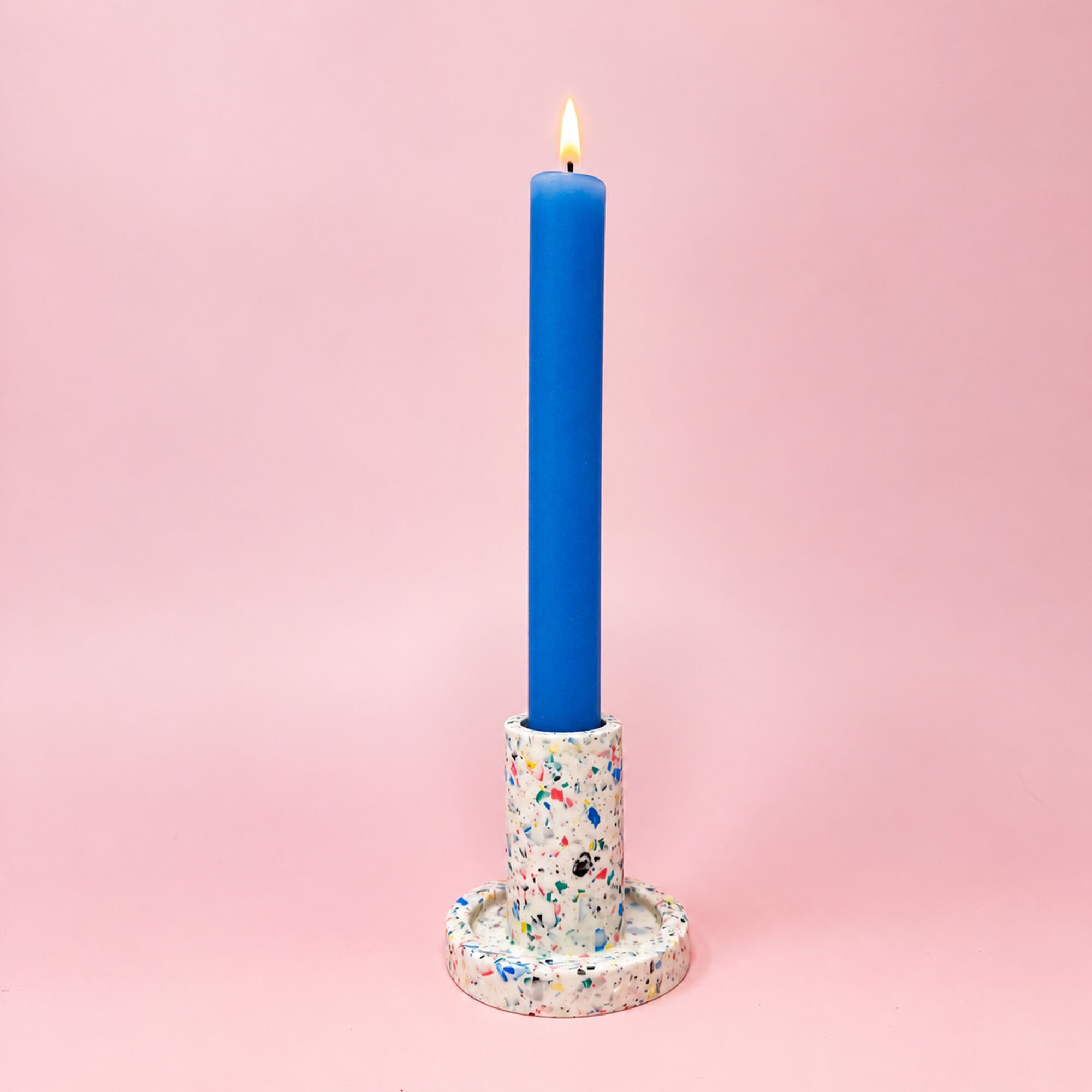 Large Terrazzo Candlestick Holder