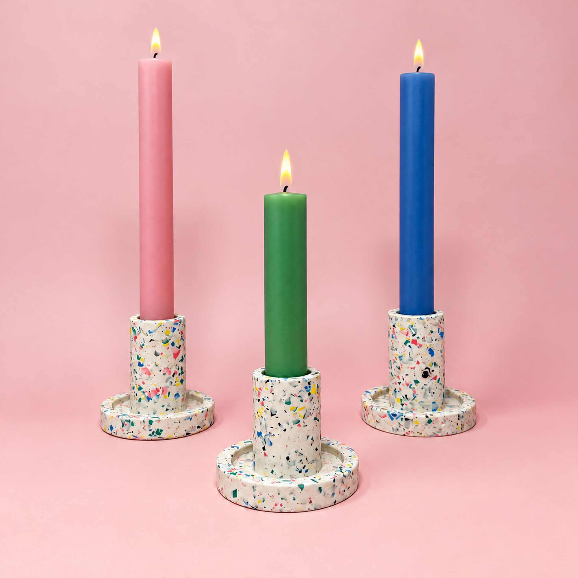 Terrazzo Candlestick Holder - Large - Image 2