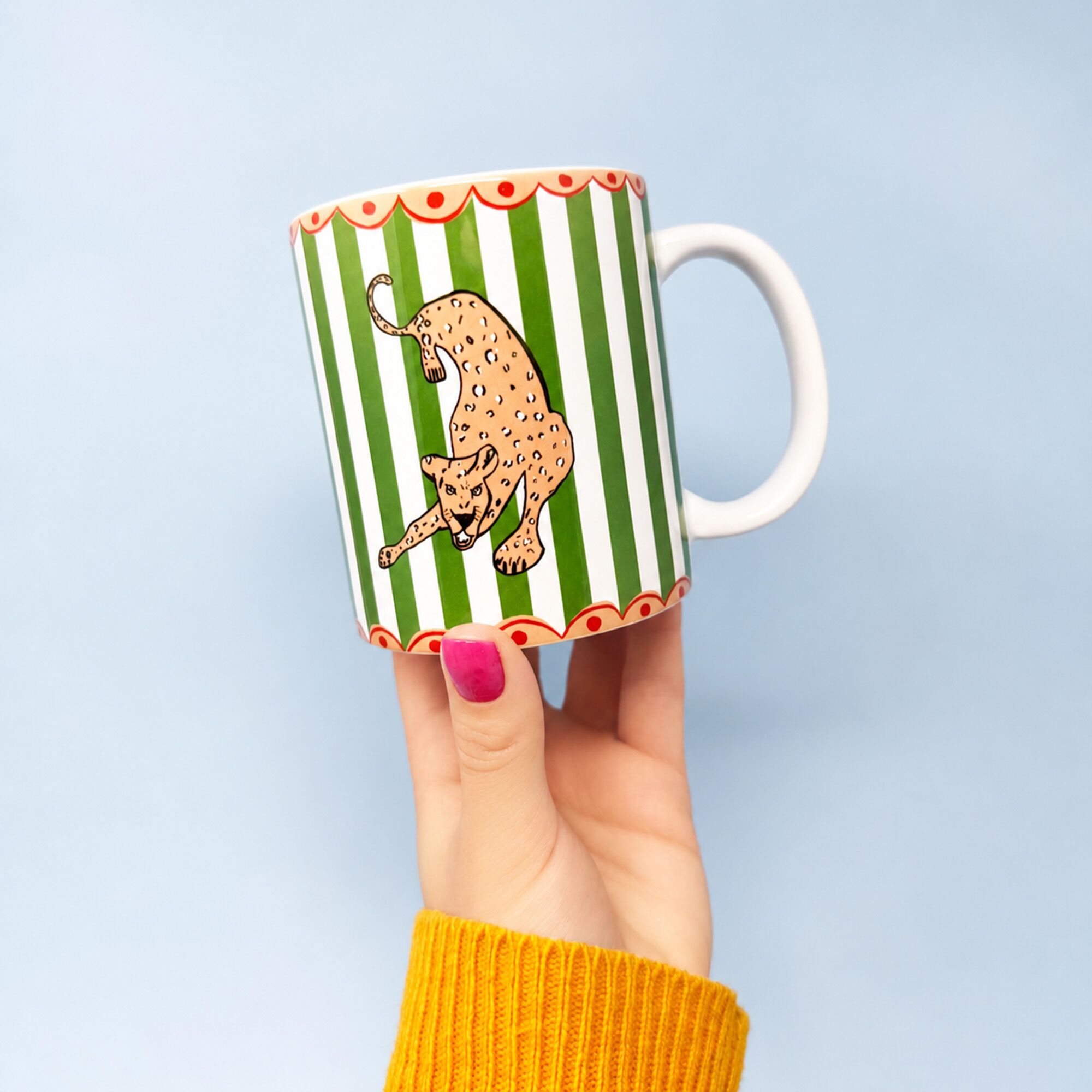 Fierce and Fabulous Leopard Mug