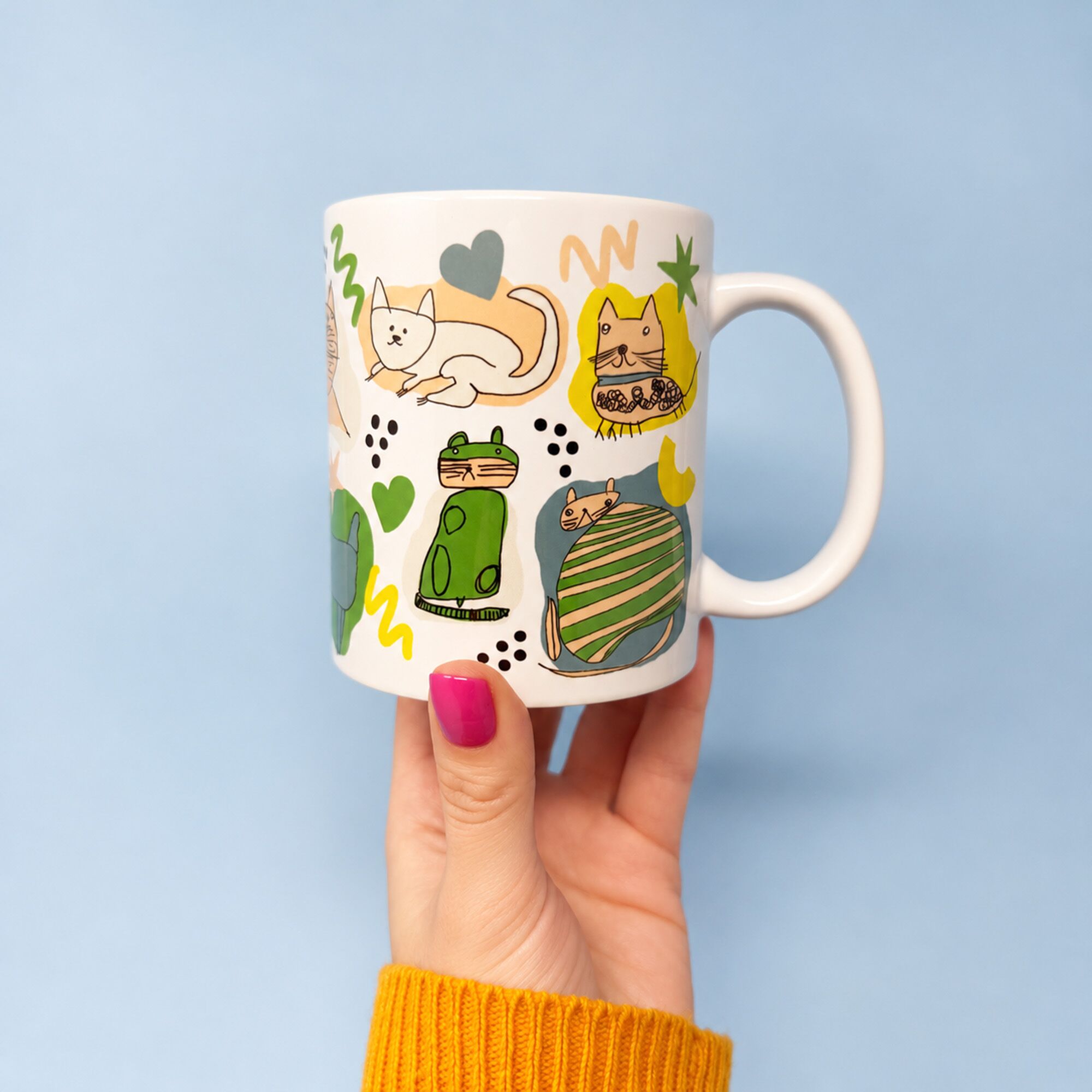 Cat Art Mug